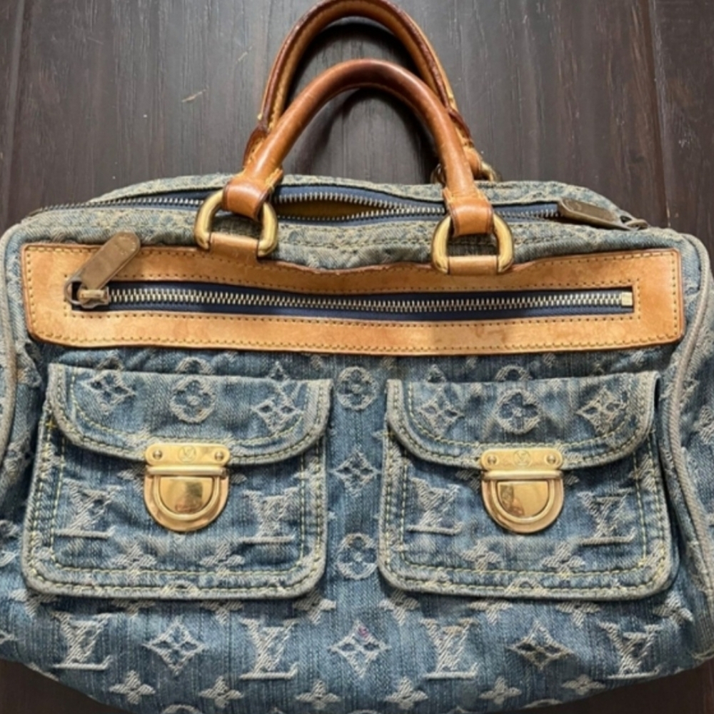Louis vuitton denim Speedy